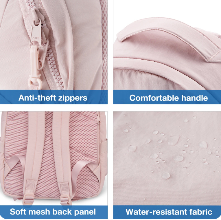 College Backpack, Women, Pink